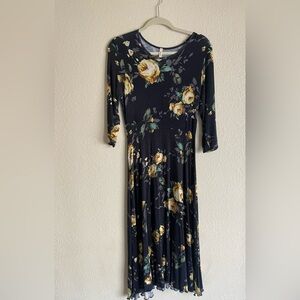 Navy Floral dress